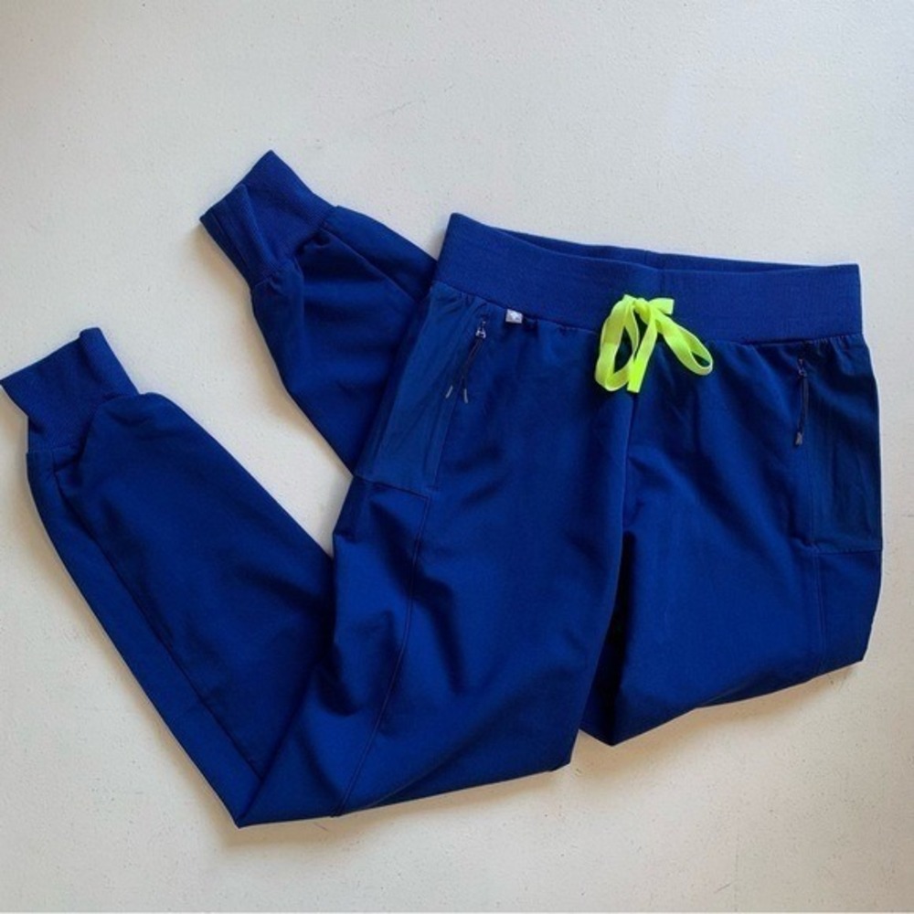Figs XXS Electric Blue Boston Slim Jogger Scrub Pants NWT